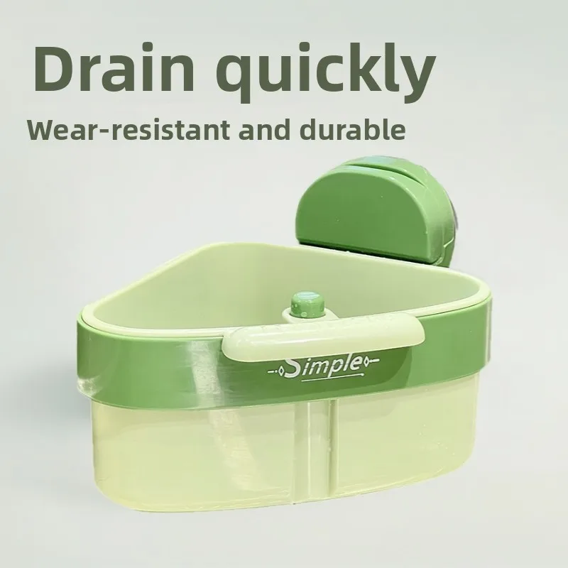 

Suction Cup Press Type Sink Drain Basket Dry and Wet Separation Food Residue Filter Cabinet Kitchen Storage Rack