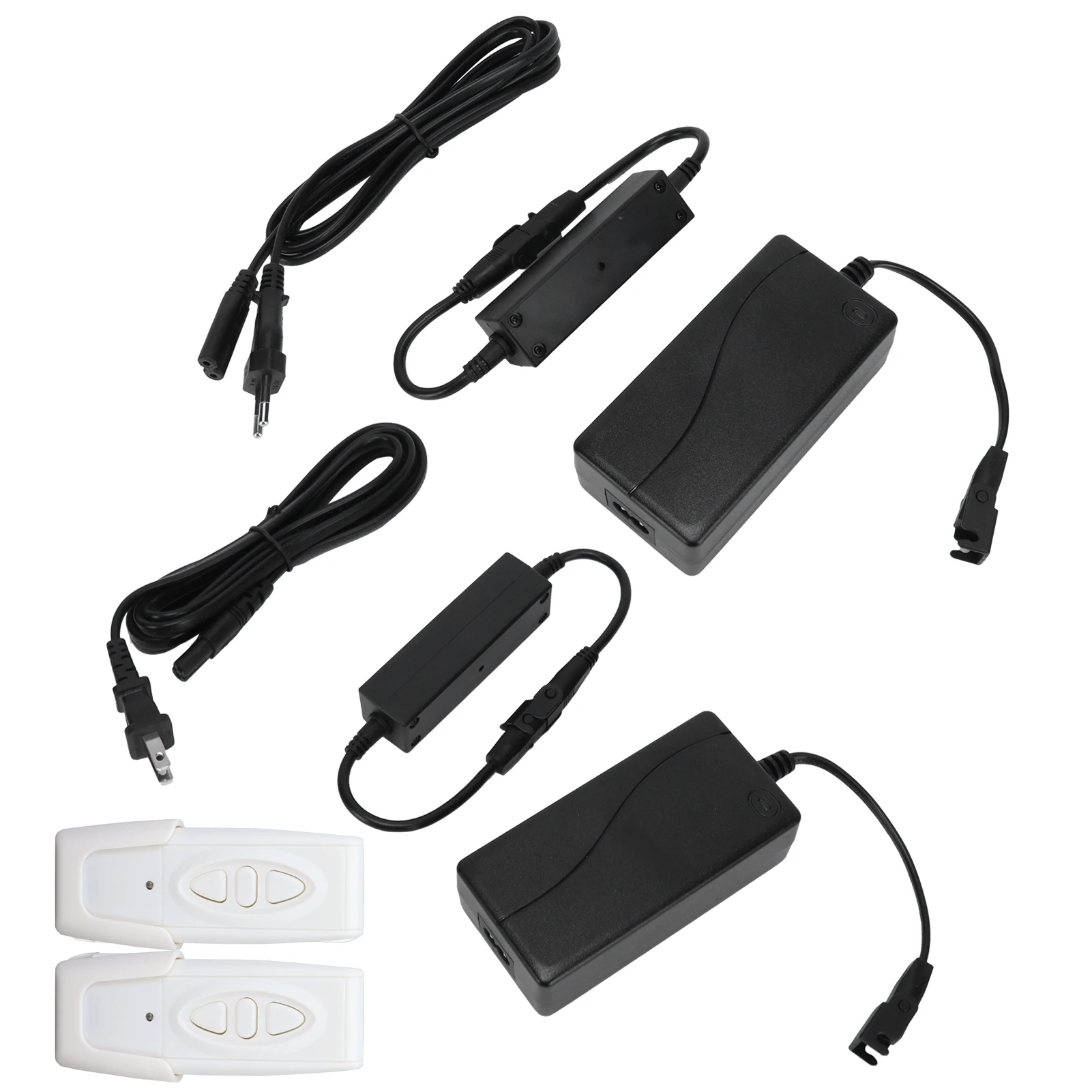 Controlador elétrico sem fio da mão, botão da cama, único motor, controlo a distância, 433.92, 100V-240V