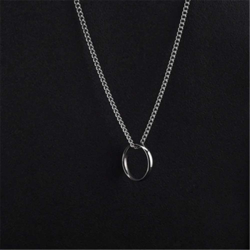 Korean Drama Same Necklace New Fashion Round Temperament Elegant Pendant Necklace Creative Trend Retro Delicate Necklace Pendant