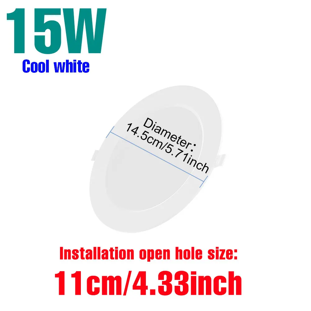 25W LED 220V Downlight Ronde Verzonken Plafondlamp Indoor Spots Voor Thuis Keuken Studeerkamer Foyer Studie Zachte verlichting 220V