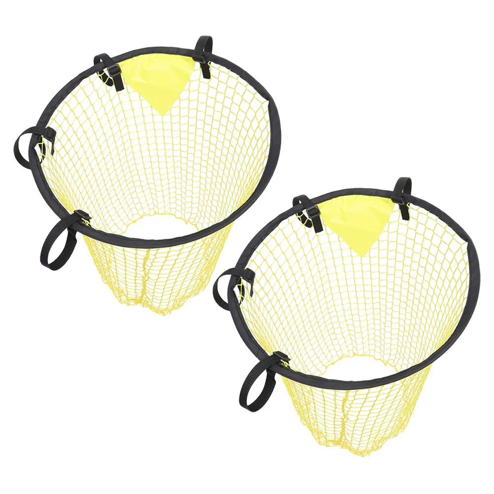 

2PCS Football Goal Net for Youth Practice Sturdy Nylon Small Soccer Goal Portable Sports Net Indoor Training Equipment