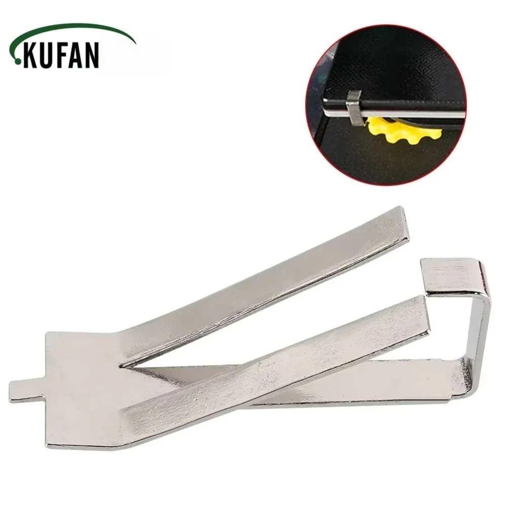 4pcs Stainless Steel Glass Heated Bed Clip Clamp 3D Printer Parts Heatbed Clip for Ultimaker Build Platform Retainer