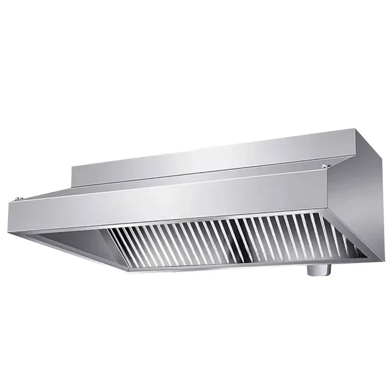 Commercial Hotel Kitchen Range Hood Large Air Volume Mute Fan Electric Stainless Steel Smoke Exhaust Rural Earth Stove for Use