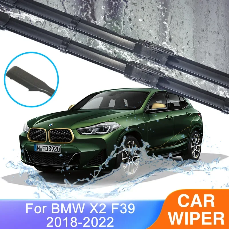 For BMW X2 F39 2018 2019 2020 2021 2022 LHDRHD 24 20 Car Accessories Front Window Frameless Wiper Blade Windshield Windscreen