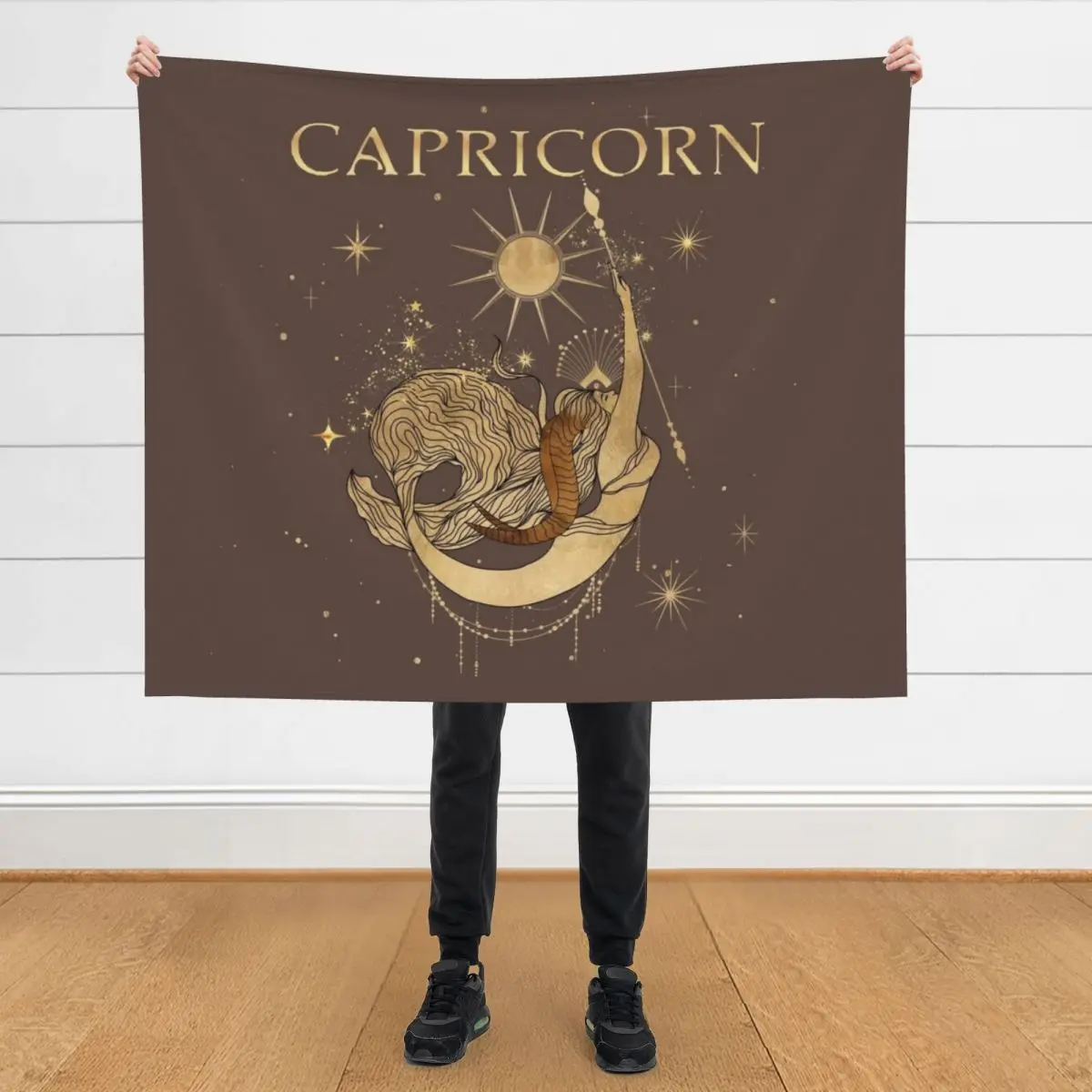 

Capricorn zodiac woman Throw Blanket Plaid on the sofa Luxury Throw halloween Blankets
