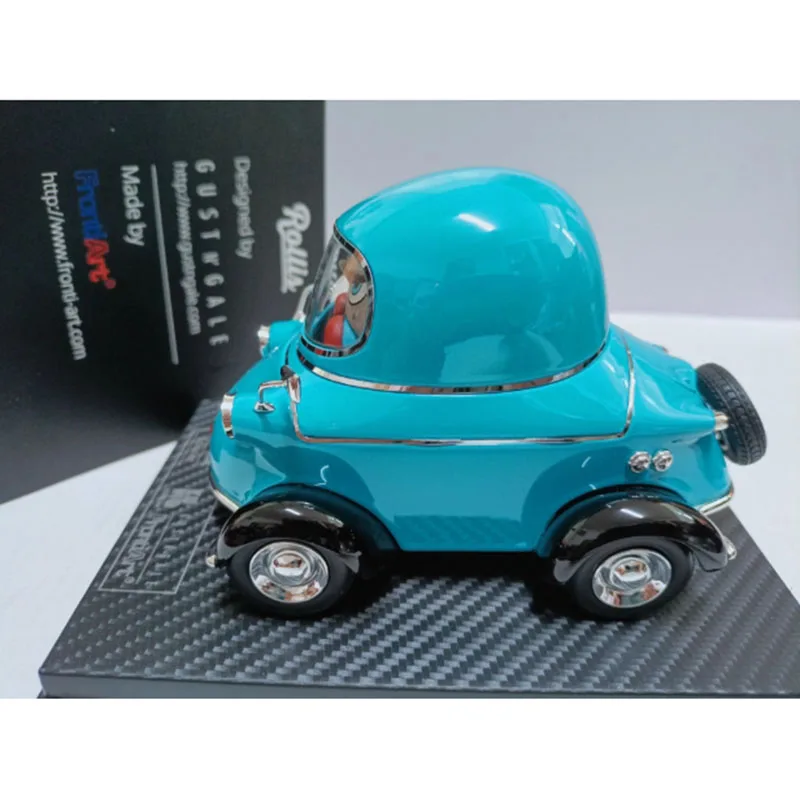 Frontiart 1:24 scale Motif janus Rollis Q Blue Resin Car Model Adult Souvenir Classic Static Display Collectible Toy Gift