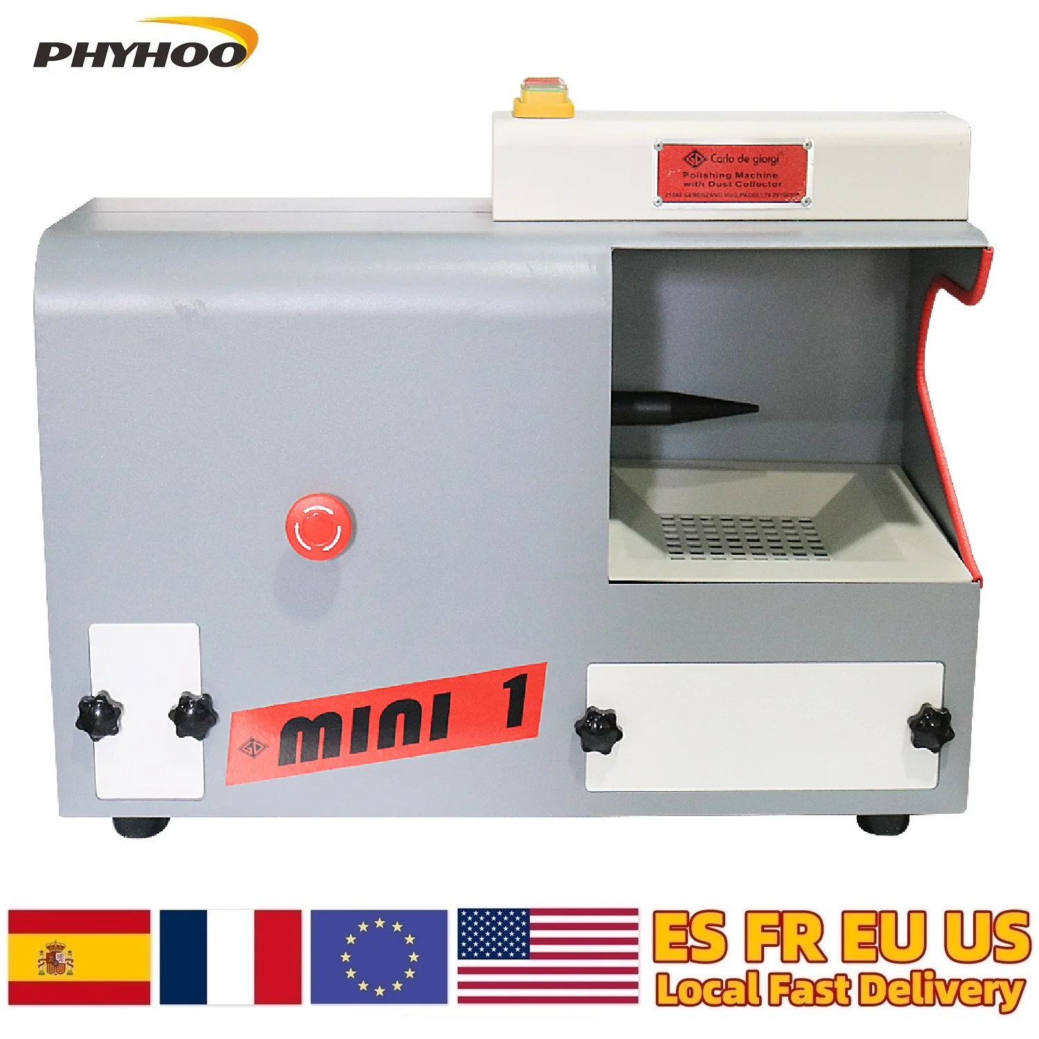 Mini Bench Polishing Machine Gold Grinding Motor for Jewellery Polishing Machine with Dust Collector DM-2 3450rpm