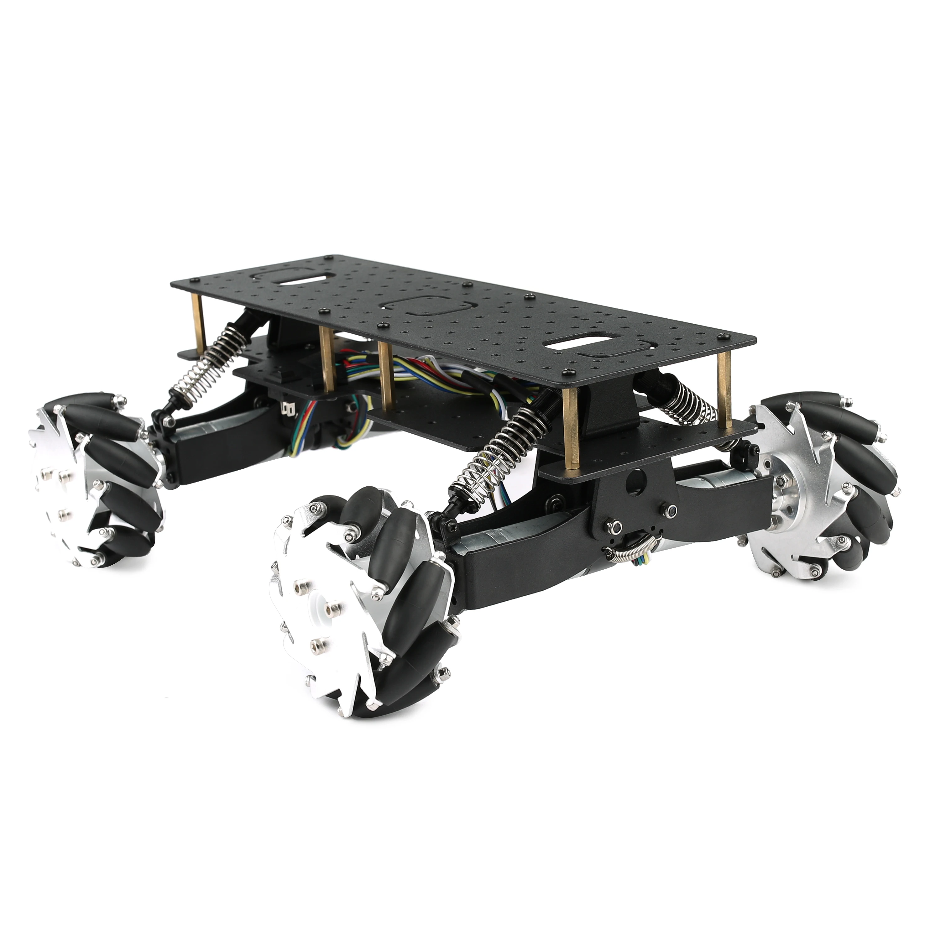 

4WD RC Tank 4Kg Load Metal Mecanum Wheel Robot Car Chassis For Arduino Robot DIY Kit with Encoder Motor Ps2 Programmable Robot