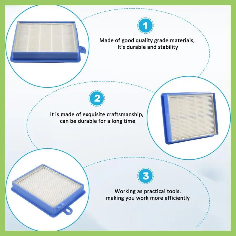 الترويج! 1 قطعة فلتر Hepa + 2 قطعة فلتر القطن المحرك ل الكترولوكس AEG EFH12W AEF12W FC8031 EL012W FC9080 FC9088