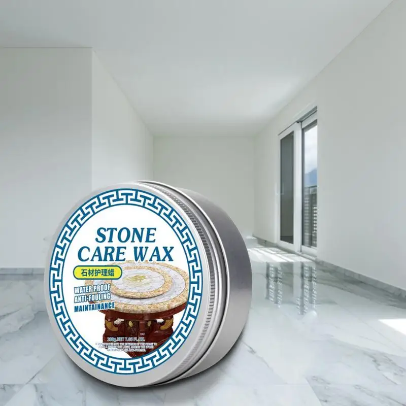 200g Stone Wax Polish Maintenance Restoration Wax Tile Waterproof Care Wax Coating Agent For Floor Tiles Marble Furniture
