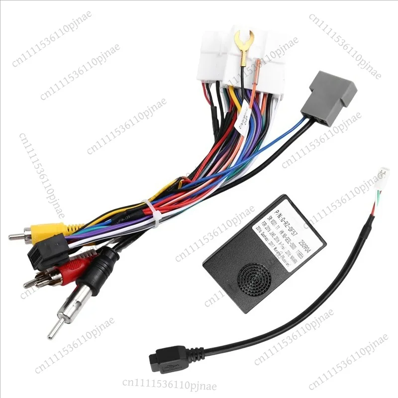 16PIN Power Wiring Harness Plug With CANBUS Box Decoder Fit For X-Trail Qashqai J10 J11 Juke NP300 Android Stereo Upgrade Parts