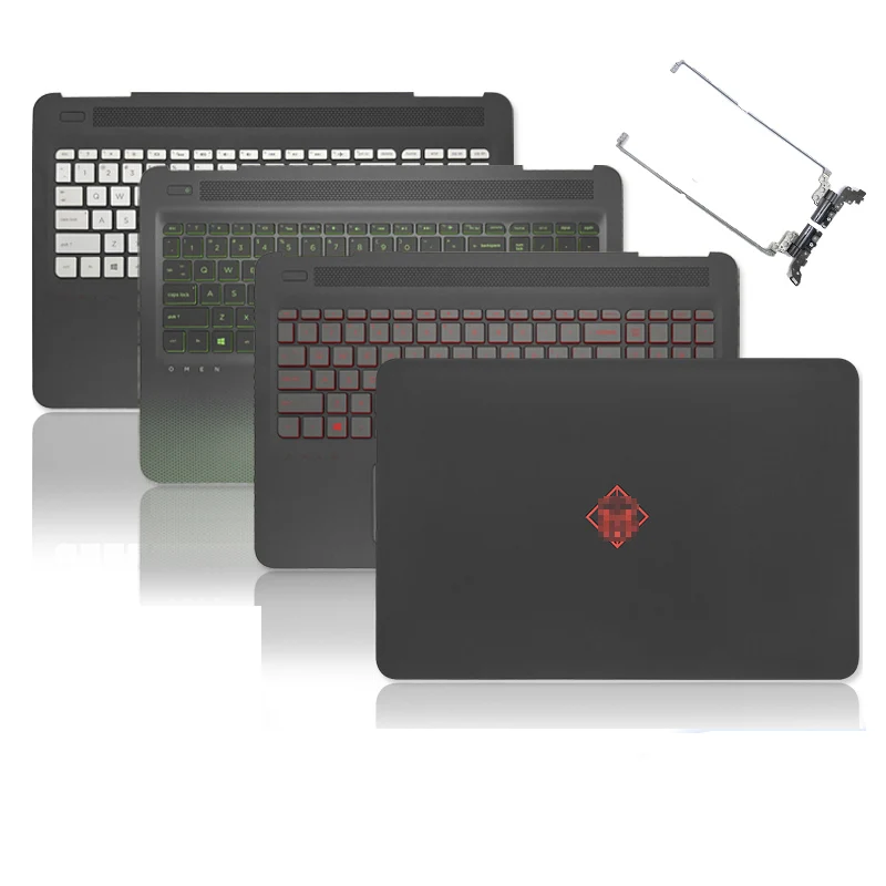 Cubierta trasera LCD para HP OMEN 2nd 15-ax 15-BC 15-DP TPN-Q173 G35, reposamanos, bisagras para teclado, funda superior 905118-001 859735-001