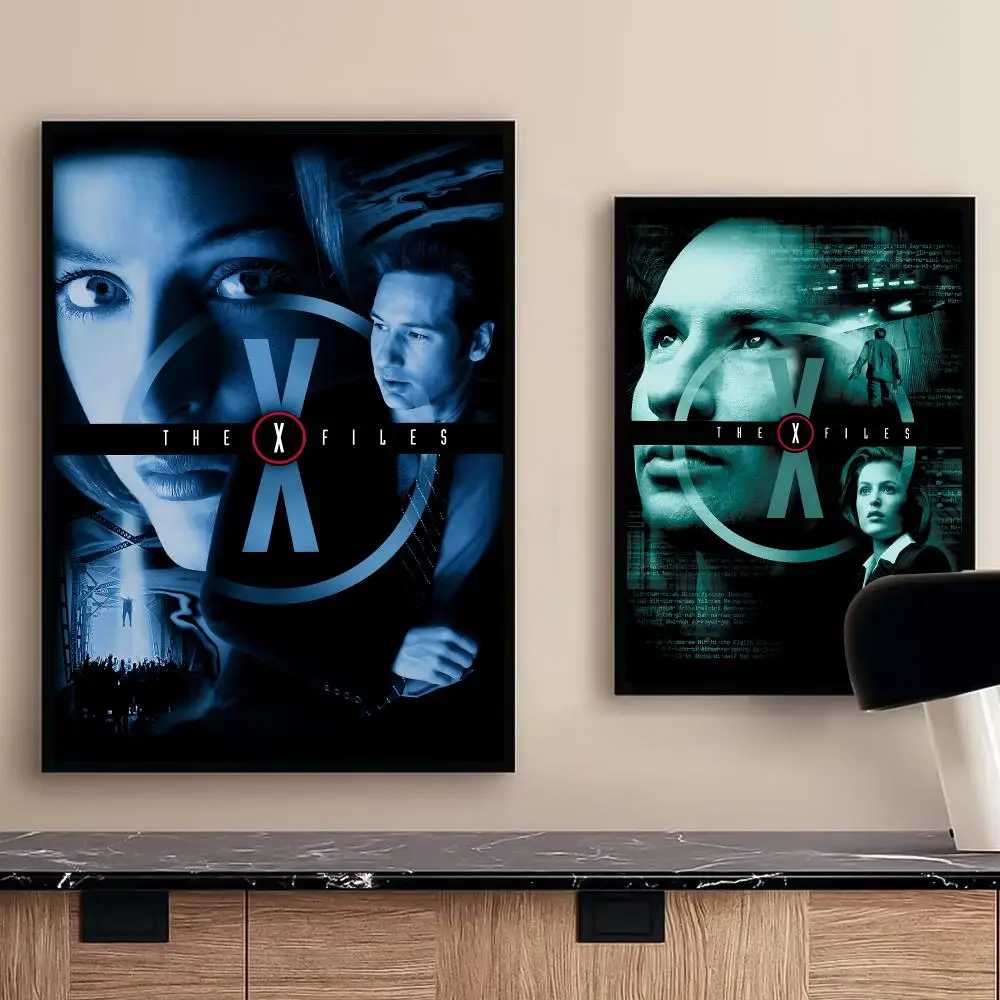 MOvie The X-Files Poster For Office Bedroom Coffee Home Decor Durable Waterproof Aesthetic Stickers Wall Art HD