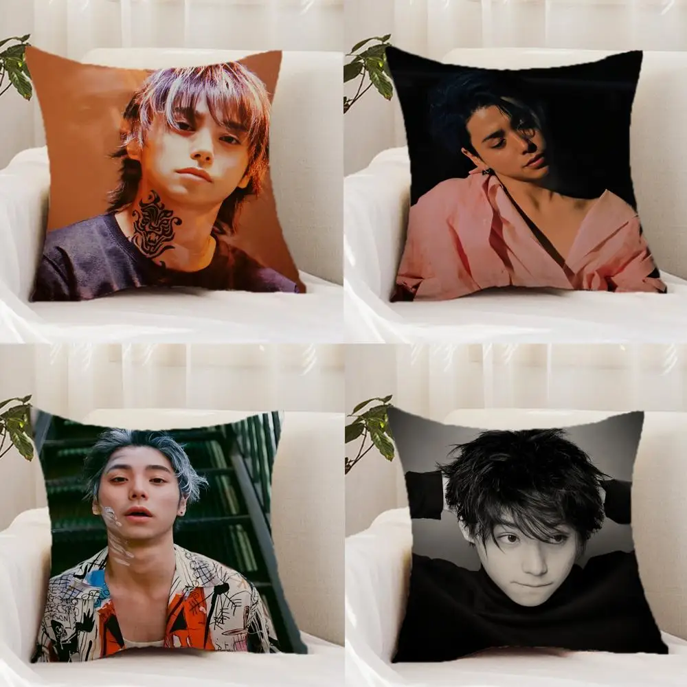 

Actor N-Nijiro M-Murakami Cushion Cover Premium Comfort Reversible Pillow Cover - Dual - Use Design for Home & Car