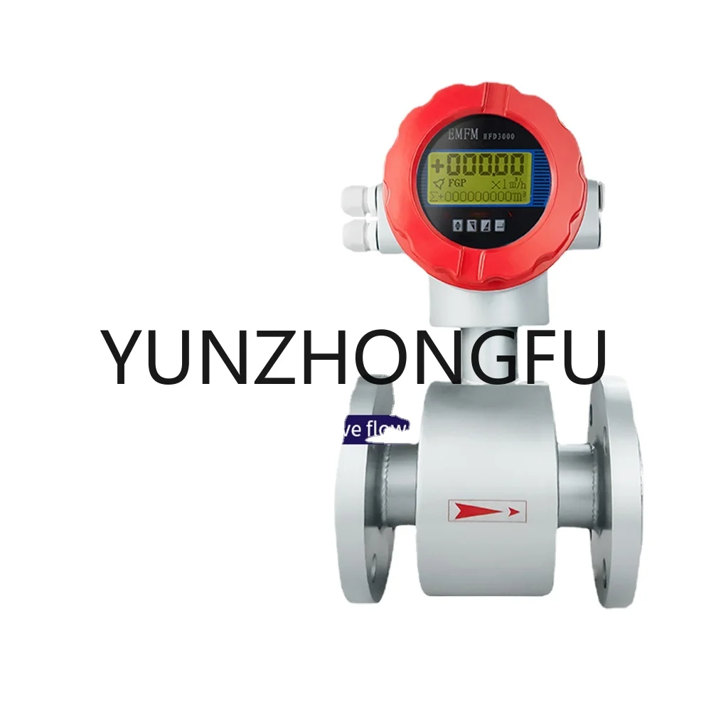 For Wastewater Measurement DN25 40 Magnetic Flow Meter Electromagnetic Flowmeters RS485 Corrosive Liquid