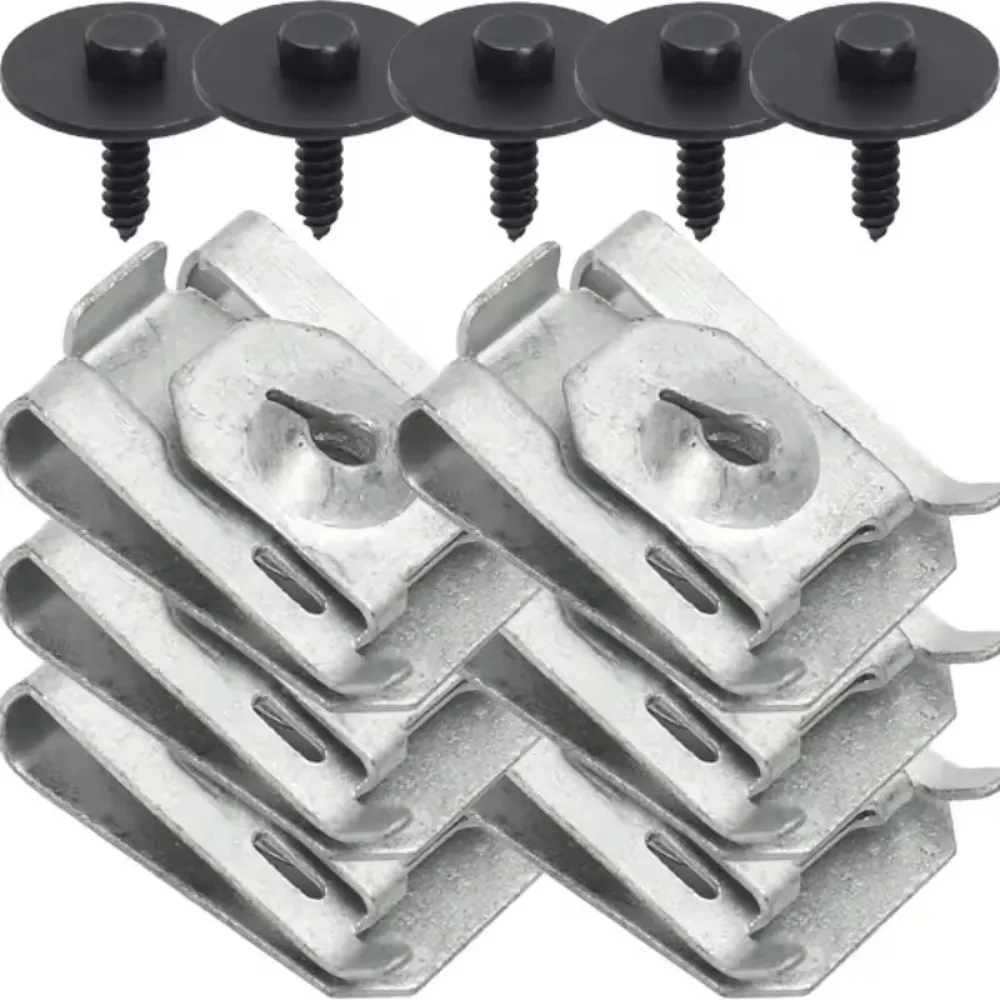 Metal Bumper Clip 07146951655 Auto Fastener Retainer Rivet Heavy Duty Exterior Repair Kit Easy Install DIY Car Replacement Part