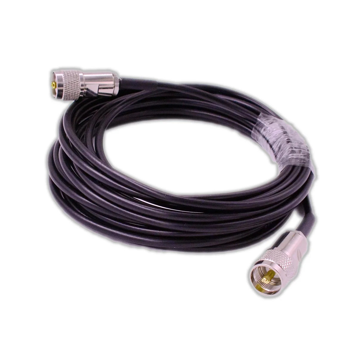 RG58 Coaxial Cord Solid Copper Core Coppers Braid 16.4ft Extension Cable PL259 M/F Advance Durable Heavy Connector