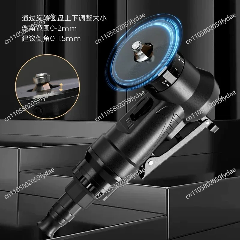 Mini Pneumatic Chamfering Machine Compact Handheld Right-Angle & Radius Grinding Large Mold & Workpiece Deburring A100