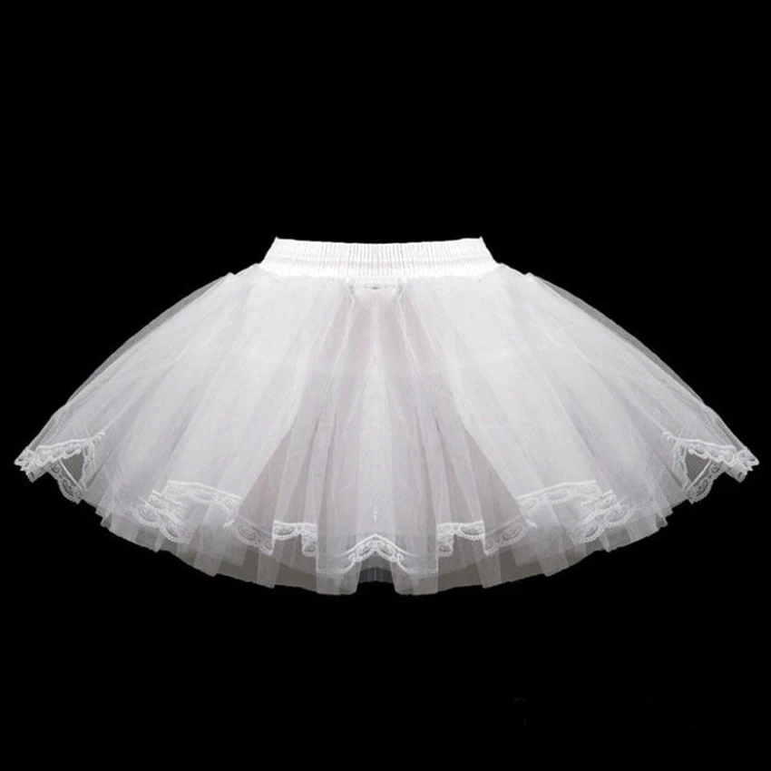 Viele Stile Blumenmädchen Petticoat Unterrock Cosplay Party Kurzes Kleid Jupon Fille Lolita Ballett Tutu Rock Enaguas Sottogonna – Detail 3