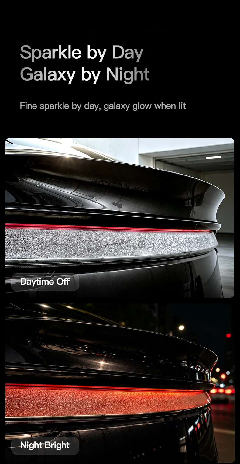 YZ Design für Tesla Rücklicht-Aufkleber Heckklappen-Zierleiste Modell Y YL Juniper 2025-2026 Premium Bling Auto-Außenmodifikation Zubehör – Detail 3