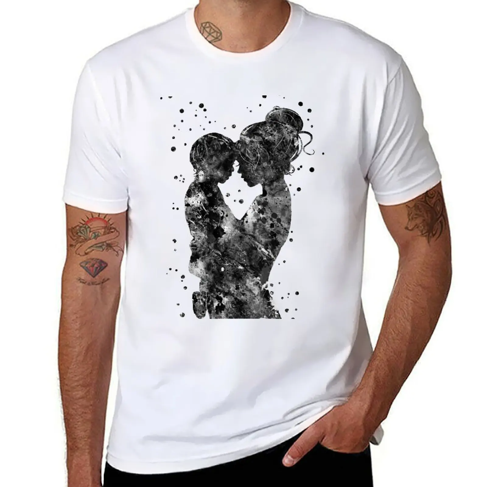 Mother and son T-shirt vintage aesthetic clothes summer top cute tops t shirts for men