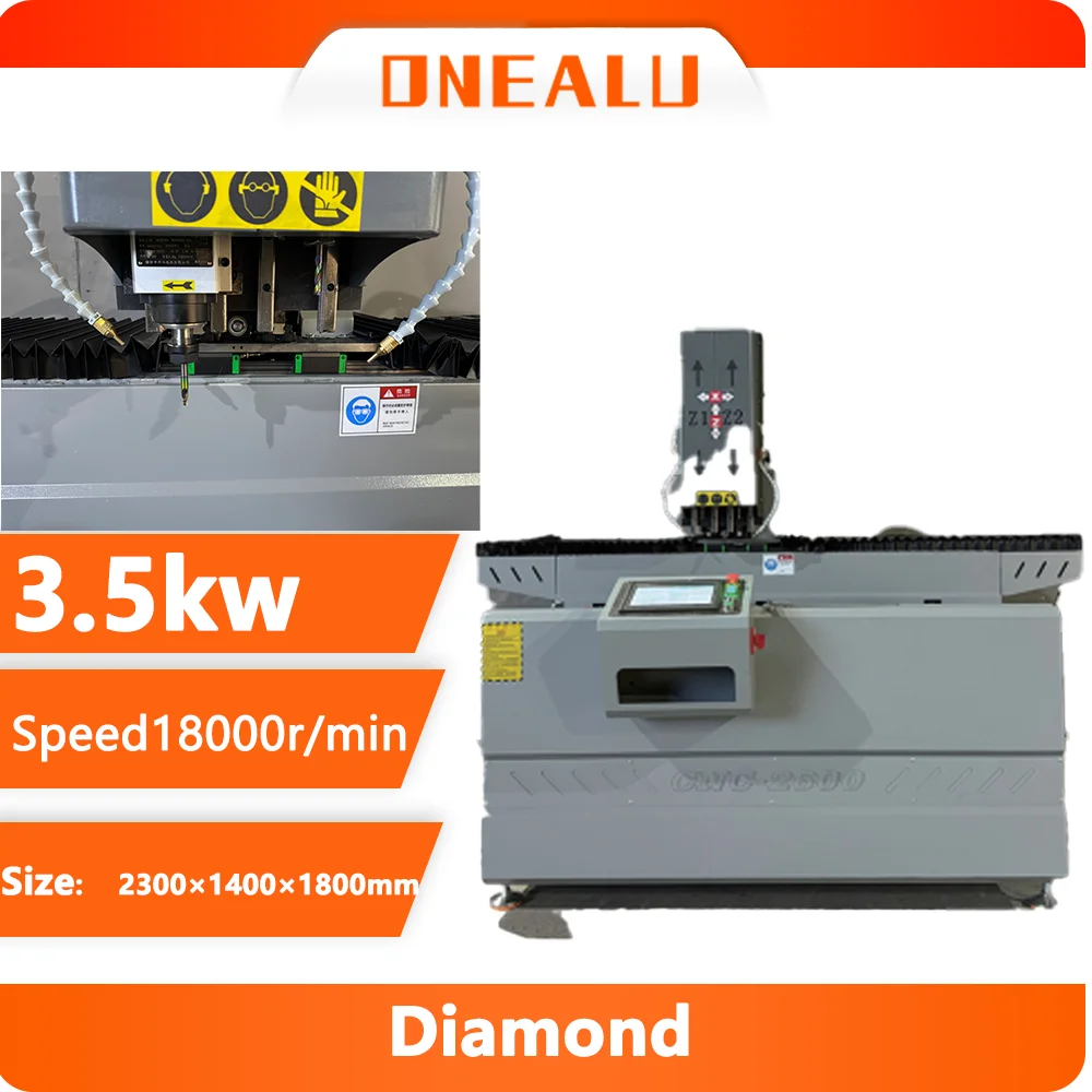 Precision CNC drilling and milling machine with three-axis servo control, high-speed 24K RPM spindle and 0-90° flip table