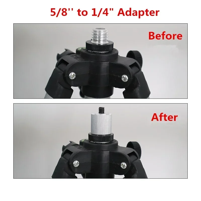 5/8 inch to 1/4 inch Aluminum Thread Level Tripod Adapter Mount Converter for Camera Mount Holder Tripod Monopod Screw Adaptor