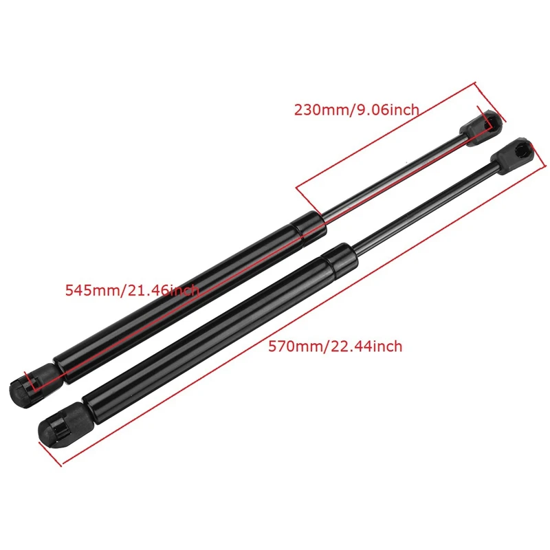 2Pcs Car Tailgate Boot Gas Struts Lift Gas Spring For Ford Fiesta Hatchback WS WT WZ Series Models 2010-2017 570Mm 325N