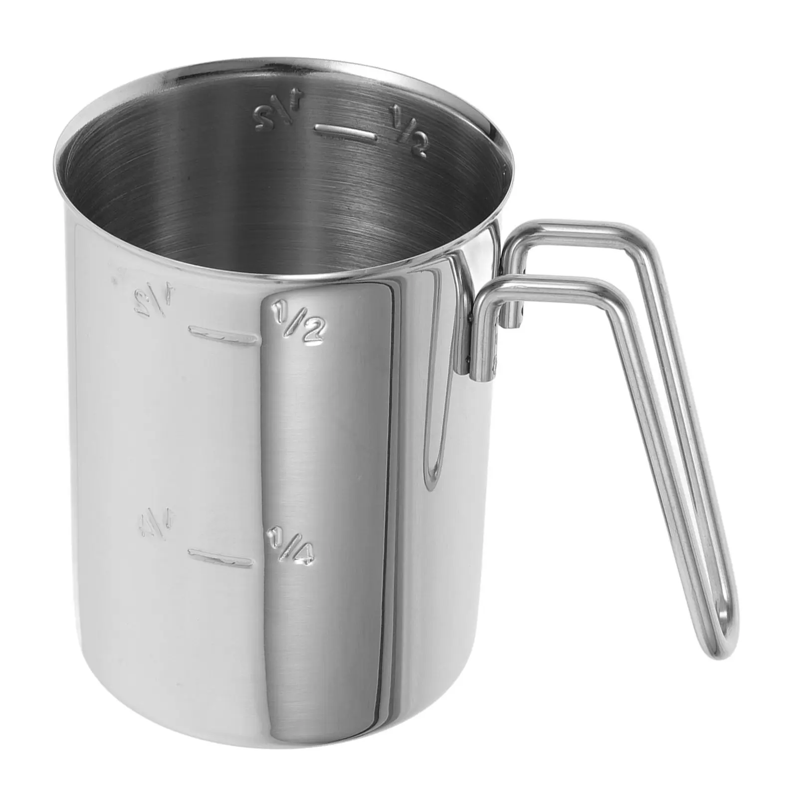 500Ml Stainless Steel Rice Measuring Cup with Built-in Graduated Scale Ideal for Rice Cooking Porridge Making Steaming