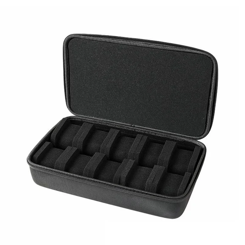 Kotak Penyimpanan Jam Tangan Baru--10 Slot, Kotak Perjalanan Jam Tangan Keras dengan Bantal Lembut, Organizer Display Jam Tangan