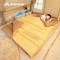 BISINNA 2 Person Camping Sleeping Bag Four Seasons Portable Winter Sleeping Bag for Outdoor Camp Travel Hiking