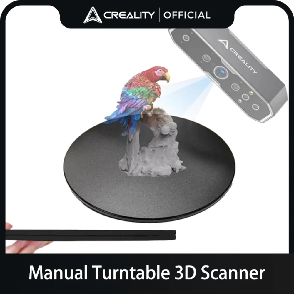 Creality Original 3D Scanner Manually Operated Turntable Kit for CR-Scan Otter /Raptor /Ferret 3D Scanner Parts Accessories