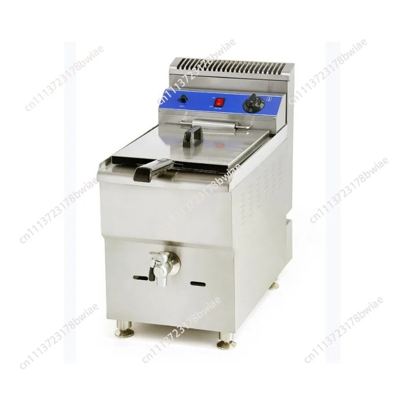 Commercial 18L Gas Deep Fryer Stainless Steel Fried  Machine Single Tank LPG Frying Machine With Oil Valve For KFC - view 3