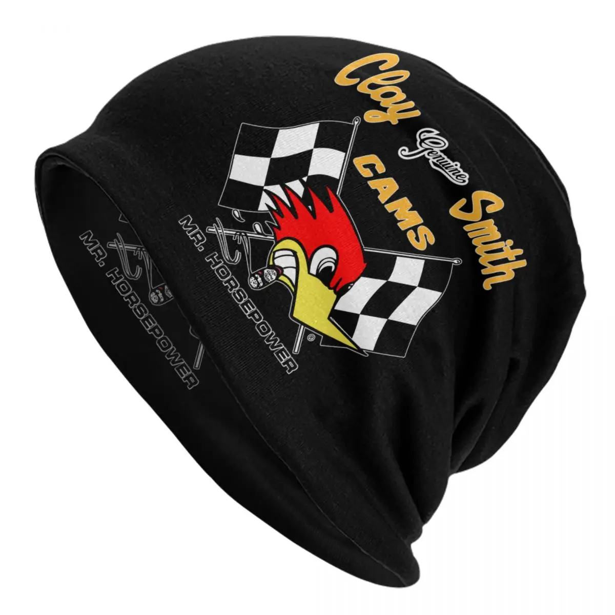 Custom Clay Smith Cams Bonnet Hat Knitted Hats Unisex Adult Mr. Horsepower Racing Motor Motocross Winter Warm Beanies Cap