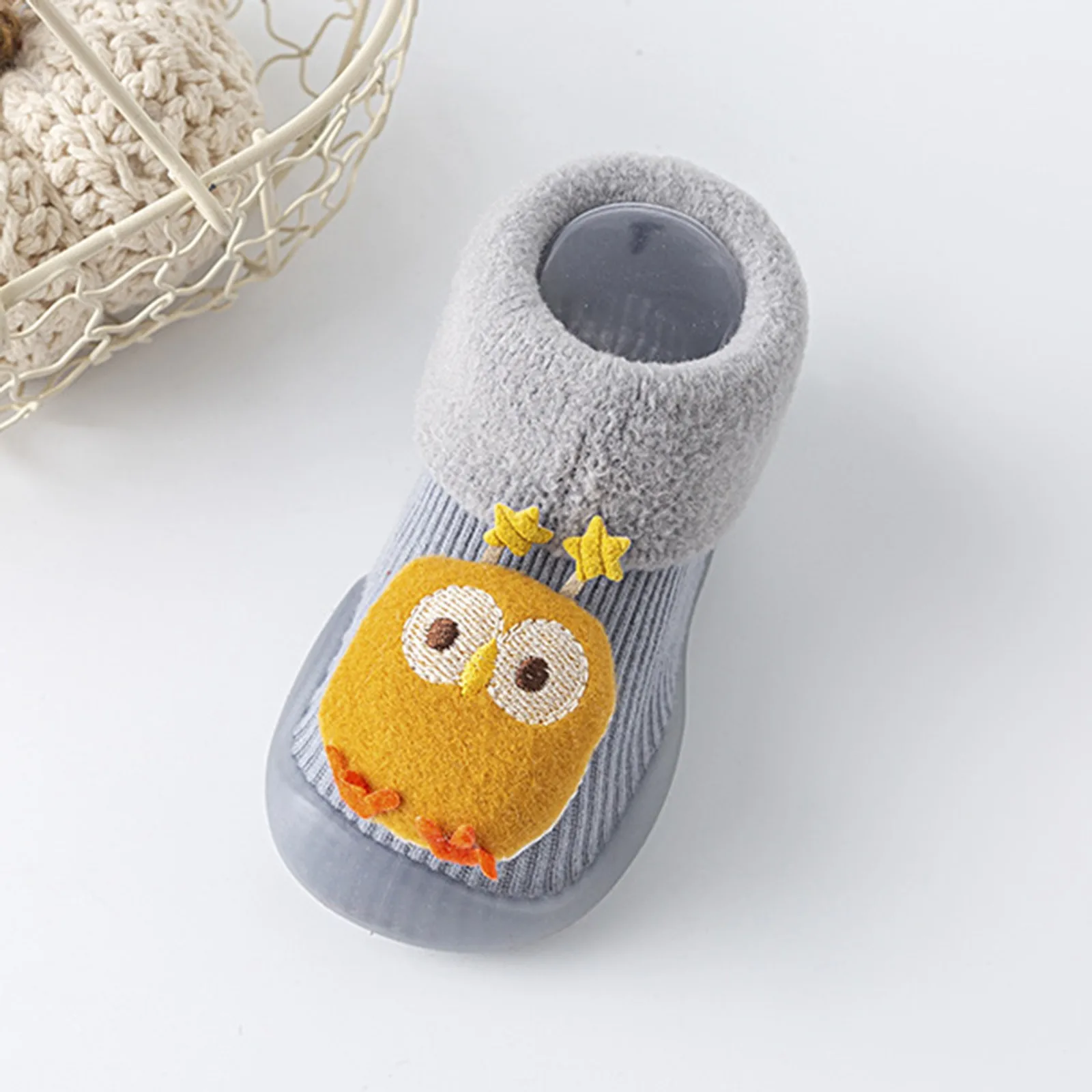 

Knitted Booties for Babies Baby Shoes Comfortable Soft Sole Flat Toddler Shoes Fashionable And Cute Cartoon Newborn Baby Booties