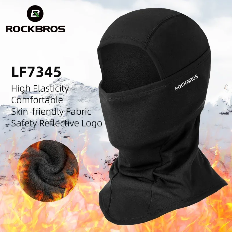 

ROCKBROS Cycling Face Keep Warm Winter Bicycle Cap Fleece Thermal Windproof Motorcycle Balaclava Hiking Skiing Hat Headwear