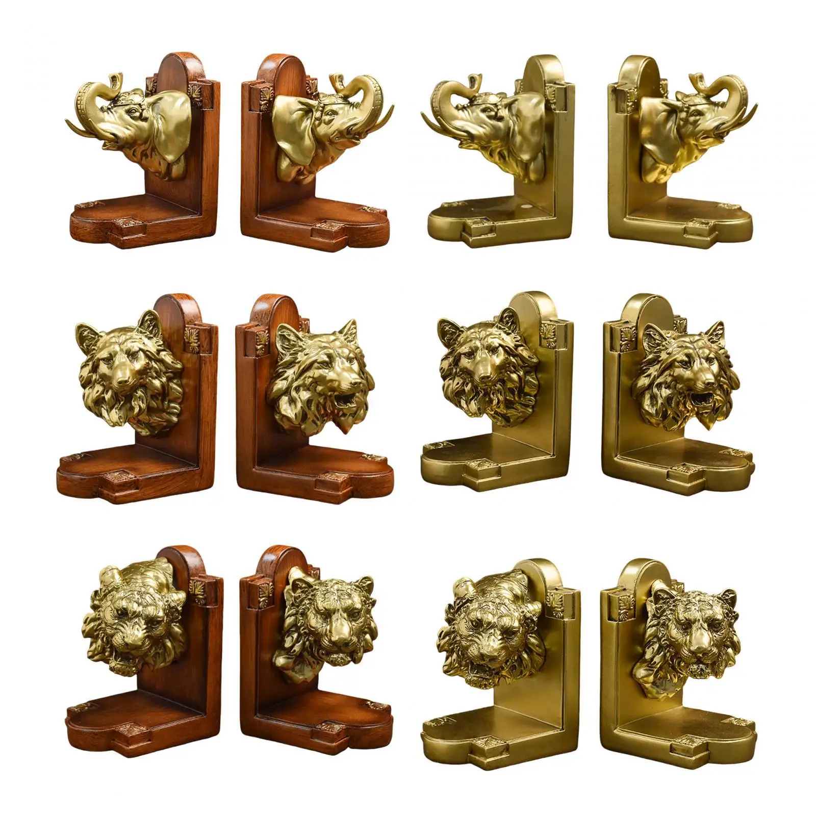 

Decorative Bookends for Heavy Books for Bedroom Cookbooks Vinyl Records