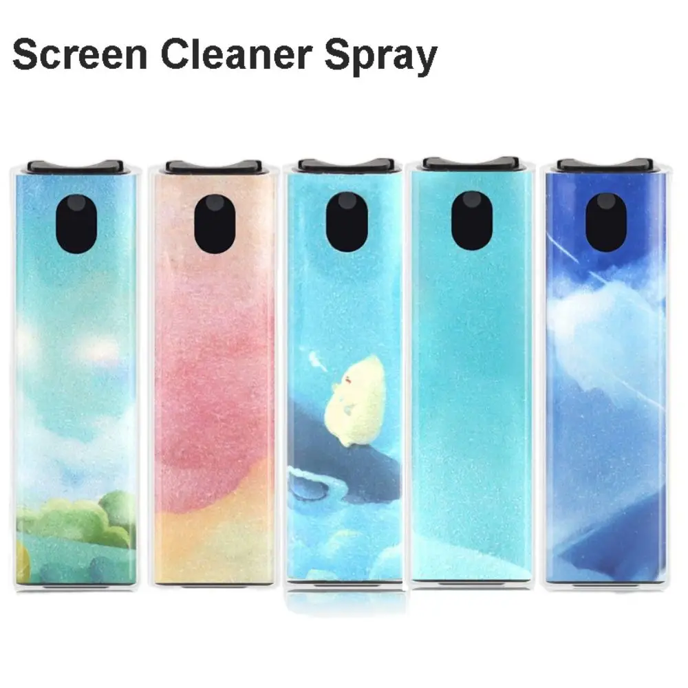 Portable Screen Cleaner Spray Built-in Cleaning Fluid PC Shell Clean Tool Set 3 in 1 One-piece Design Lens Cleaning Artiface