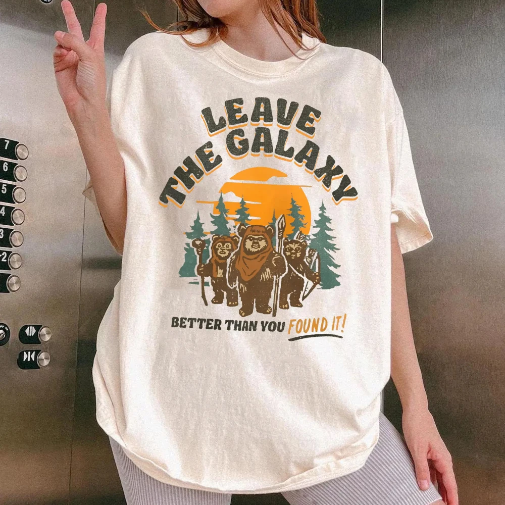 Camiseta Star Wars Ewok Wicktendor Forest Camp, top streetwear unisex "Que la galaxia sea mejor que lo encontrado"