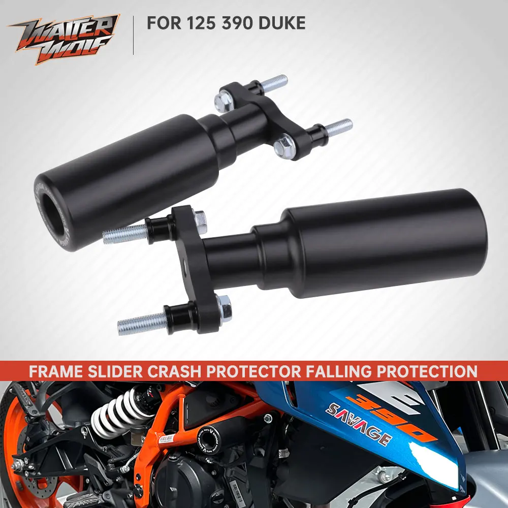 

2025 For 390duke 125duke 250duke Frame Crash Sliders Falling Protection Bobbin Fit Duke 390 125 2013-2023 Motorcycle Accessories