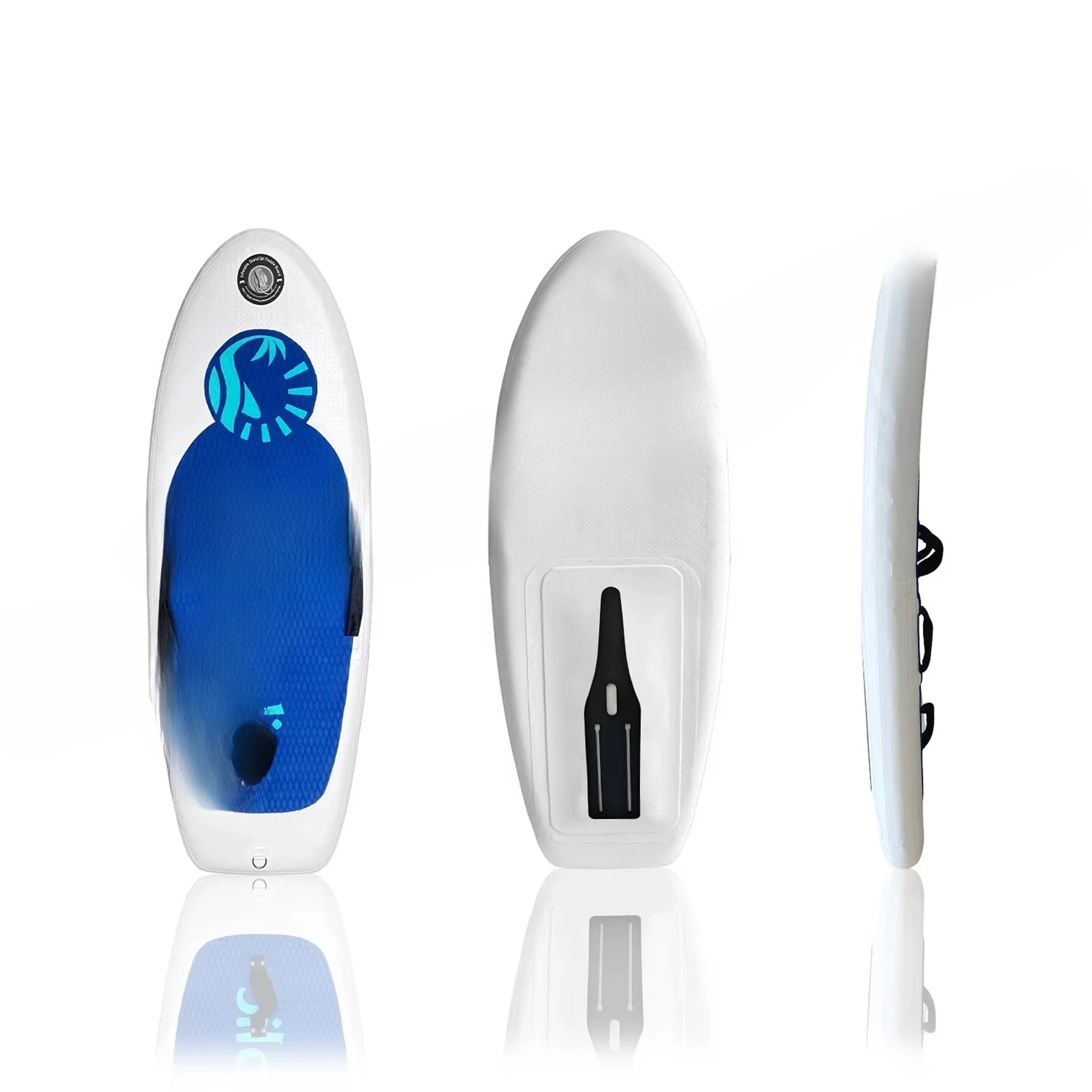 

Blue and white inflatable surfboard unisex carbon fiber base water wing surfboard kite inflatable water