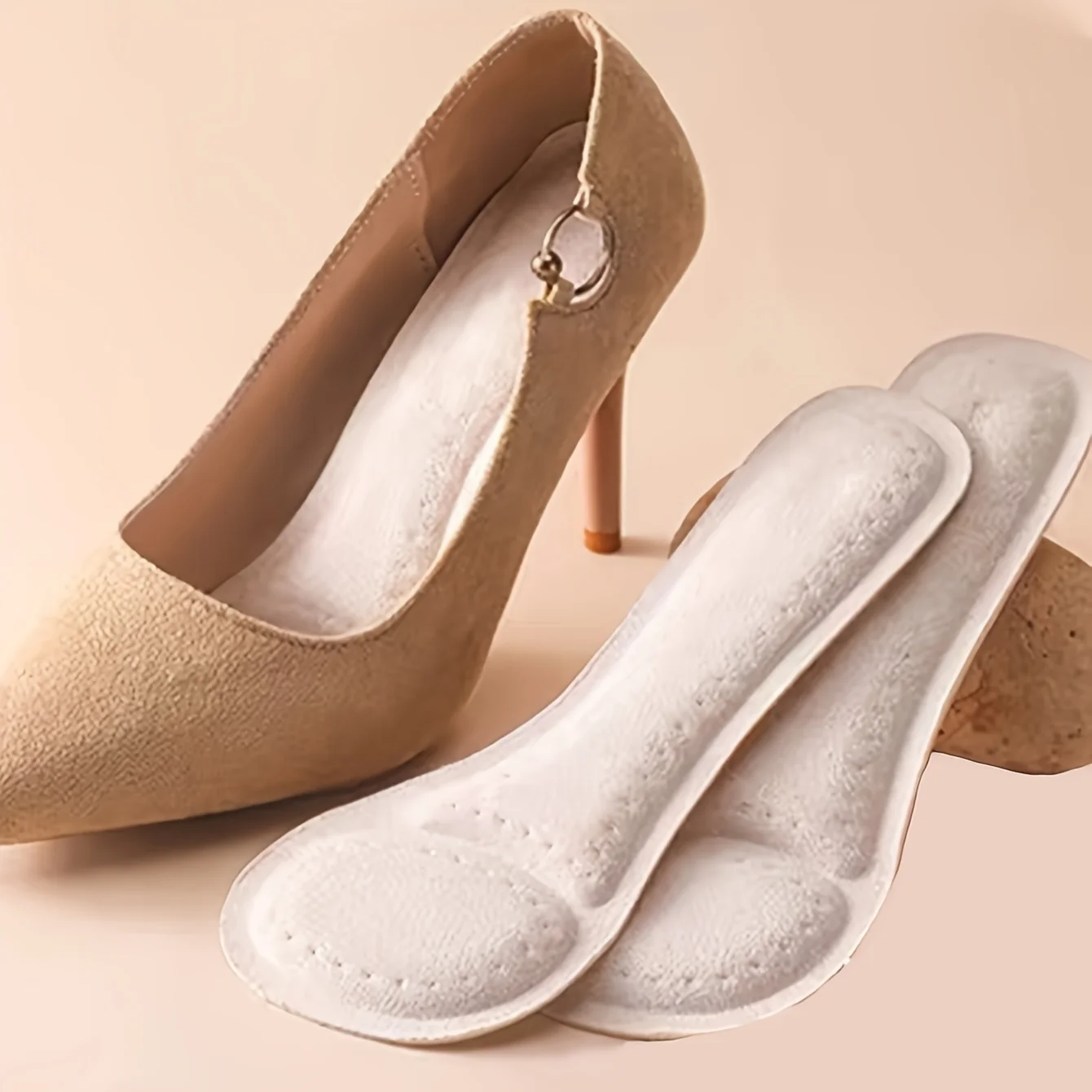 2pcs High Heeled Shoe Sole Pads Non-Slip Breathable Half Size Self-Adhesive Washable Comfort Inserts for Women image 6