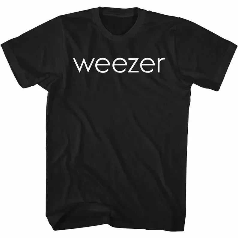 

Weezer белый Weezer с логотипом, черная фотография