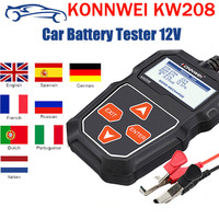 KONNWEI KW208 Car Battery Tester 12V 100 to 2000CCA Cranking Charging Circut Tester Battery Analyzer 12 Volts Battery Tools