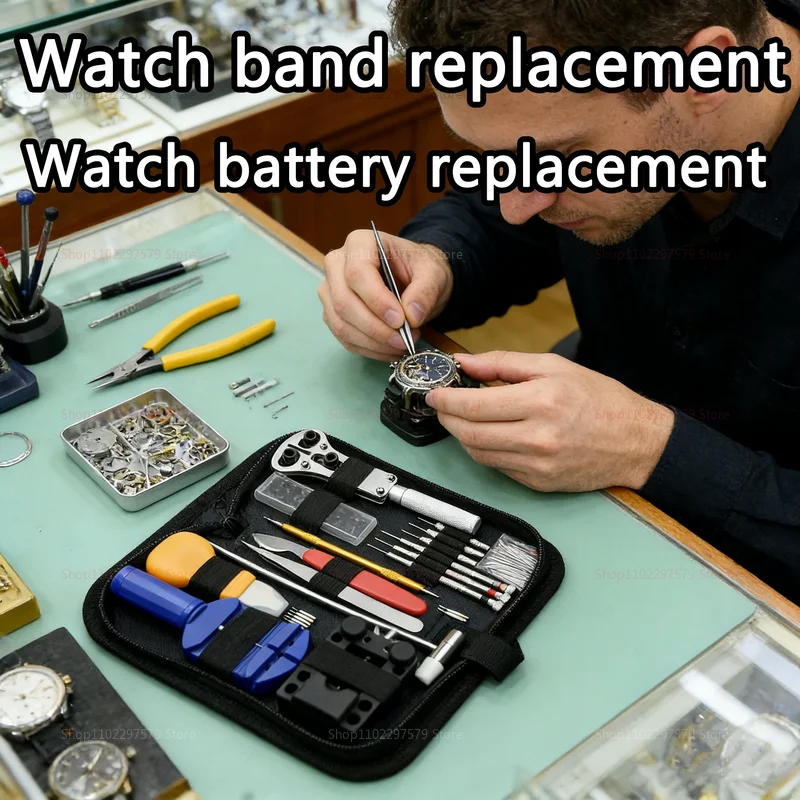 147pcs Watch Repair Kit Professional Watchmaker Tools Set Case Remover Opener Bar for Clock Watch Band Band Repair Tools image 3