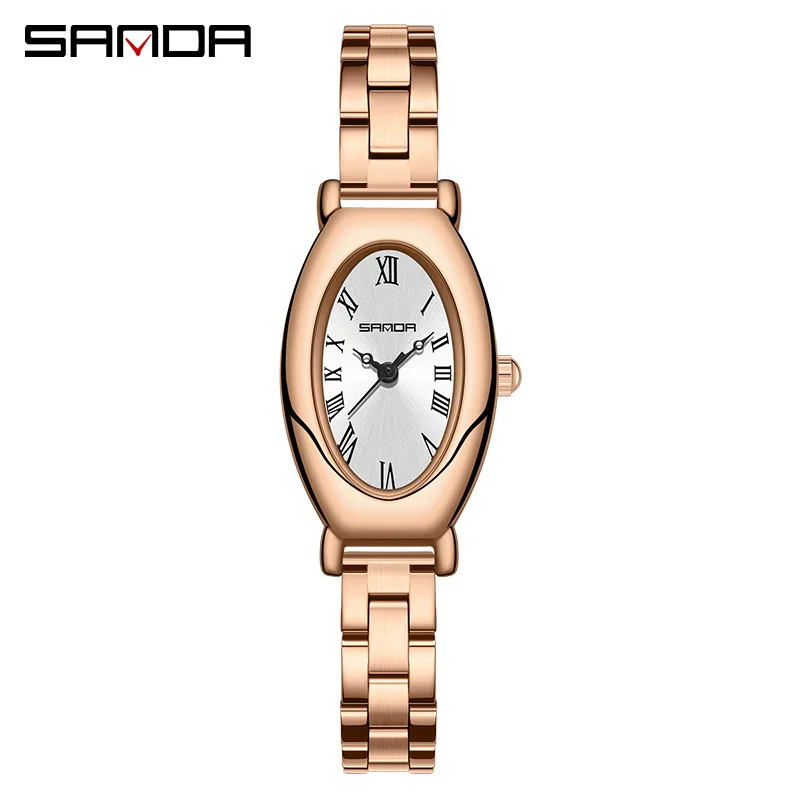 

Fashin Sanda Top Brand 1123 Elegant Design Roman Number Square Dial Waterproof Quartz Movement Business Women Analog Wrist Watch