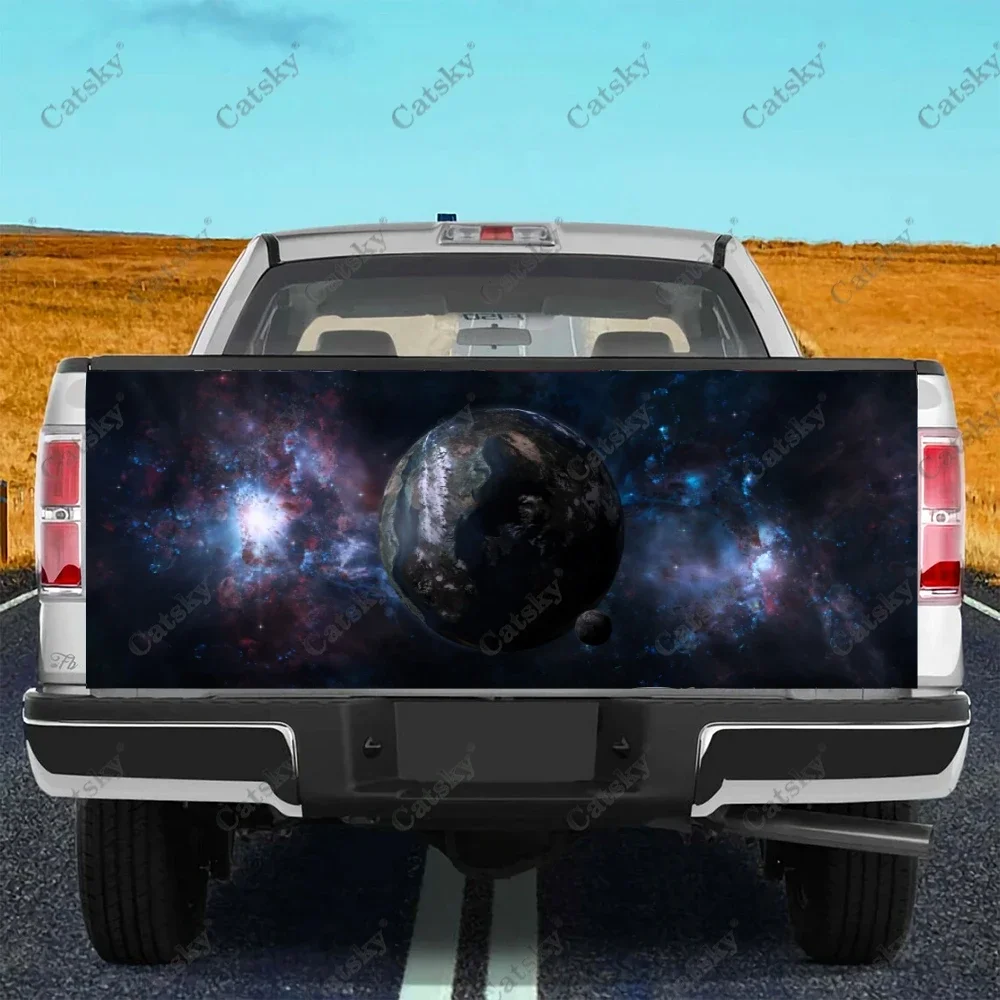 Sci Fi Artistic Truck Tailgate Wrap Professional Grade Material Universal Fit for Full Size Trucks Weatherproof &Car Wash Safe