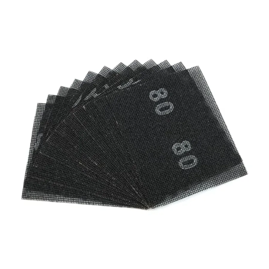 

Sanding Mesh 1/4 Sheet 12pcs 5.5" x 4.5" for Palm Sanders Sheets 80 Grit