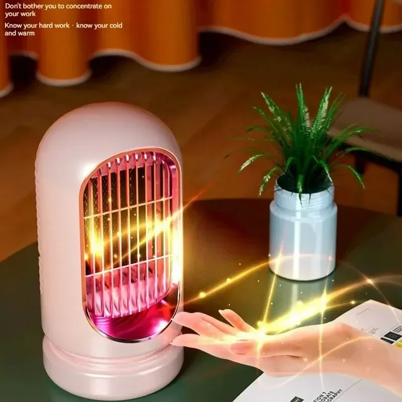 Home Appliances Electric Heating Fan Winter Portable Heater 1200 Watt Desktop Ceramic Heater Home Office Mini Electric Heater