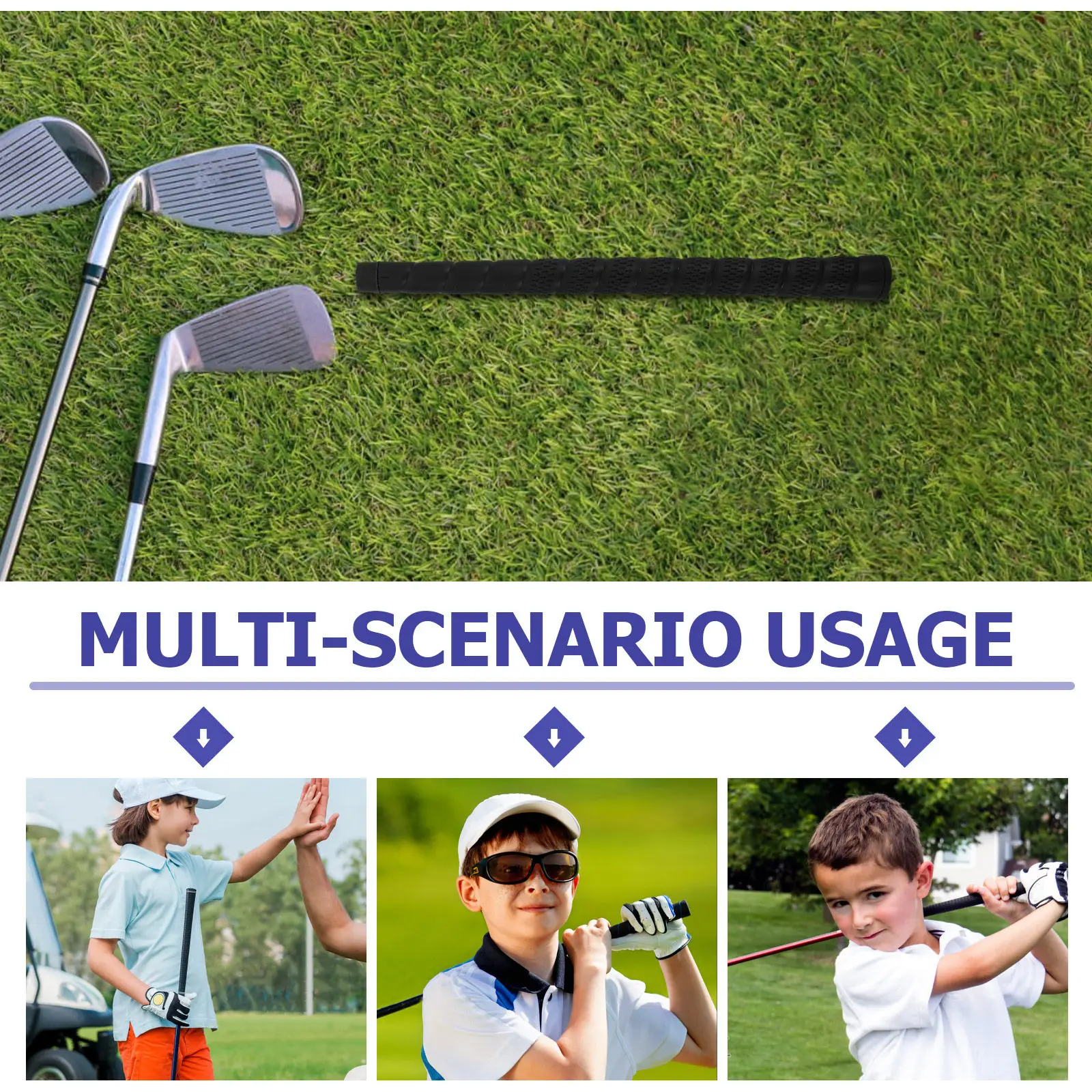 ジュニア用ゴルフグリップ ソフトラバー製滑り止め ユーストレ - Golf Equipment For Youth のレビューと価格